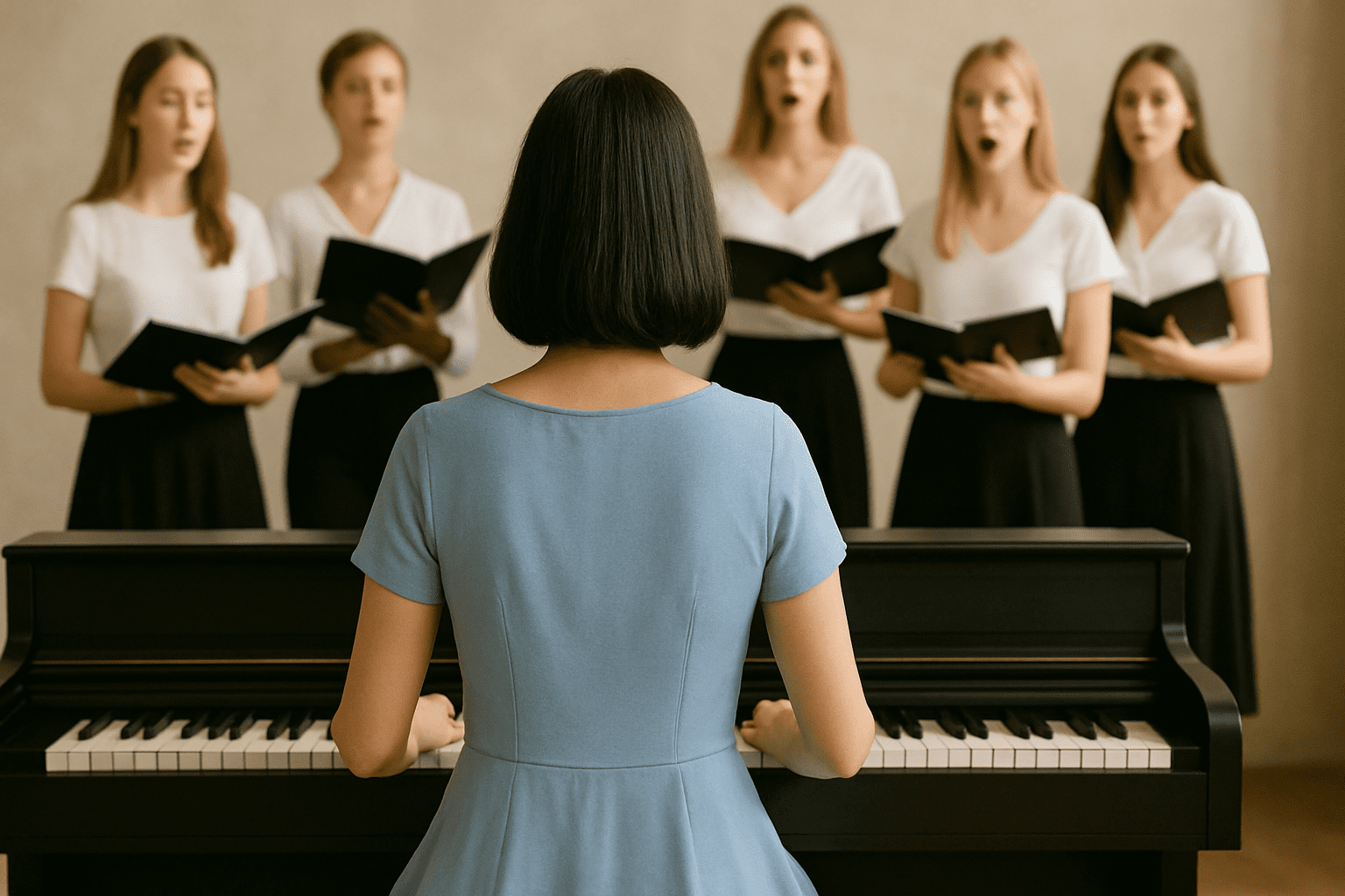 Piano Play to choir