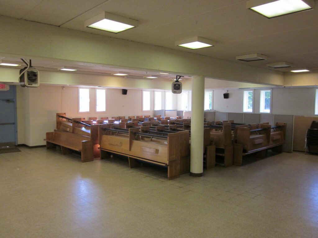 At SJF ready to start cleaning the pews
