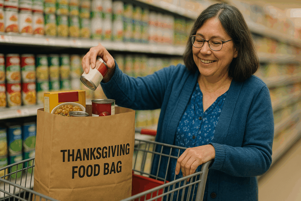 Packing for Thanksgiving Donations