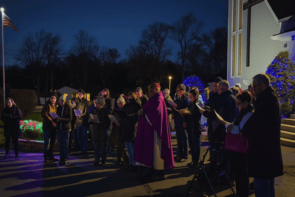 Outdoor Christmas Tree Lighting