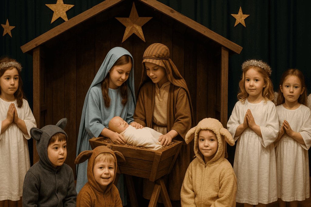 Nativity Pageant Performance Stage