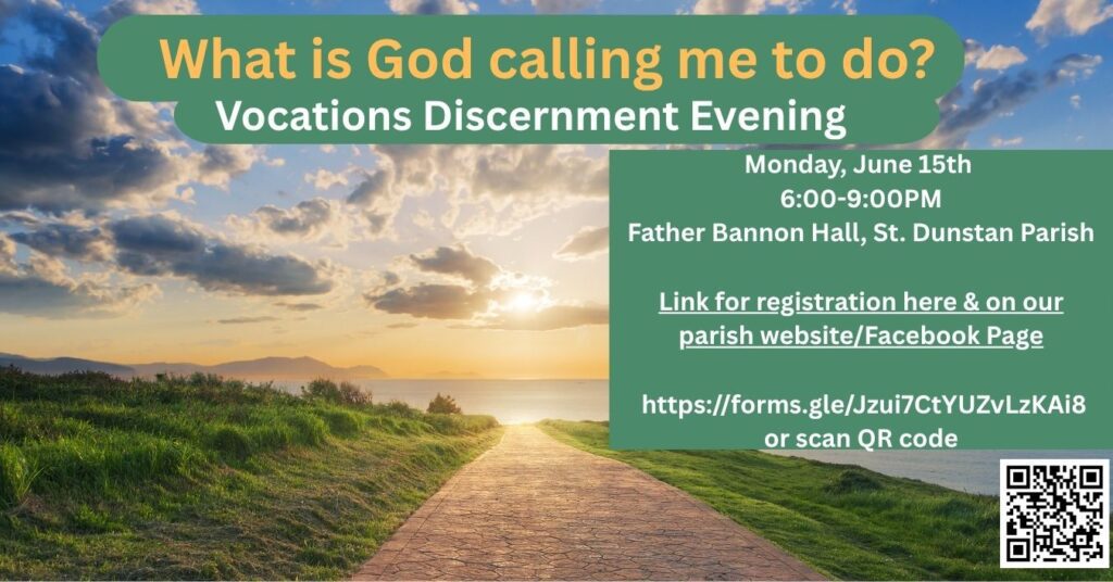 Vocations Discernment Evening – St. Dunstan Parish